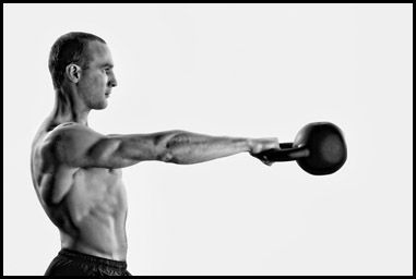kettlebell swing as seen from the side